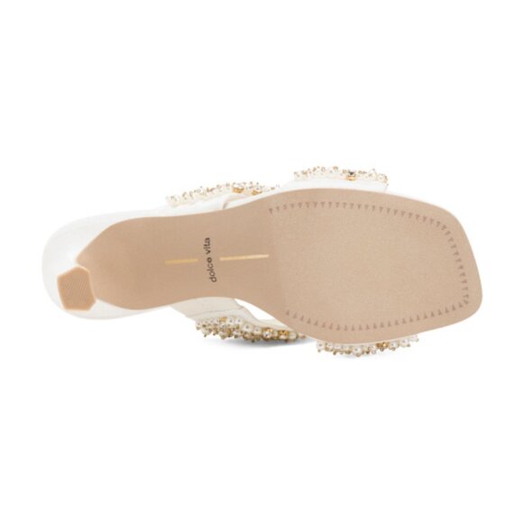 .NEW DOLCE VITA Gitel Rhinestone Heels in ivory for women 1025 3m7 - Picture 4 of 12